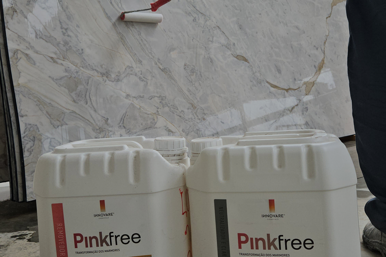 remoção de oxidação em marmore